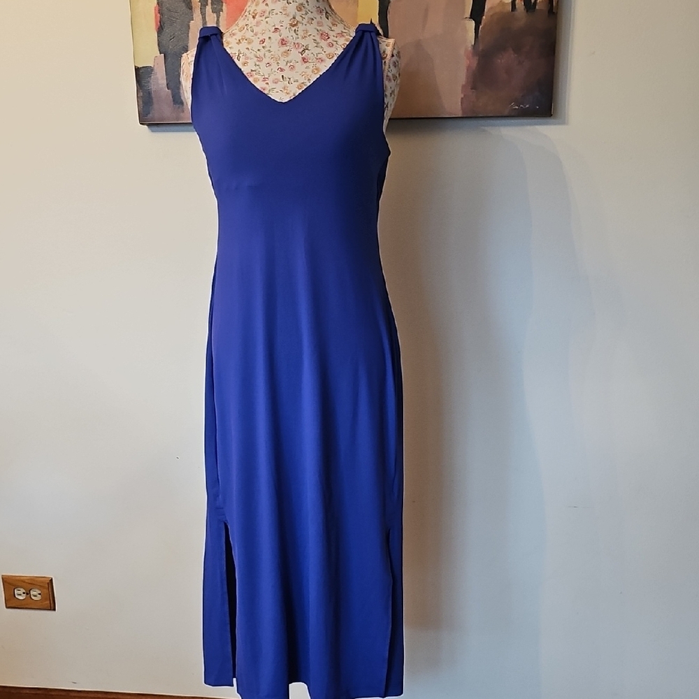NWT Columbia Elegant Sleeveless Bright Purple Midi Dress. Size M